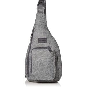 Vera Bradley Women's Gray Recycled Lighten Up Reactive Mini Sling Backpack